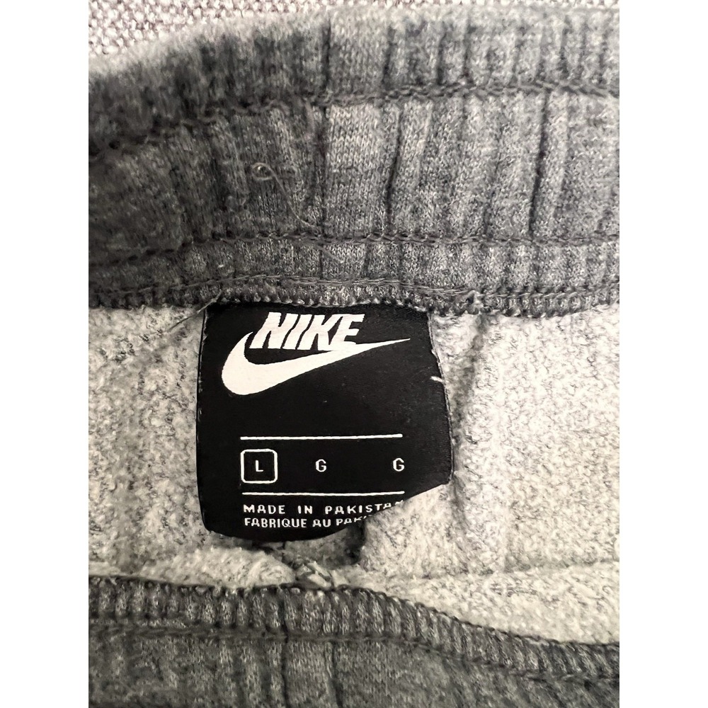 Nike Sweatpants Men's Large Gray Fleece Drawstring Lounge Athletic Pants - Picture 6 of 8